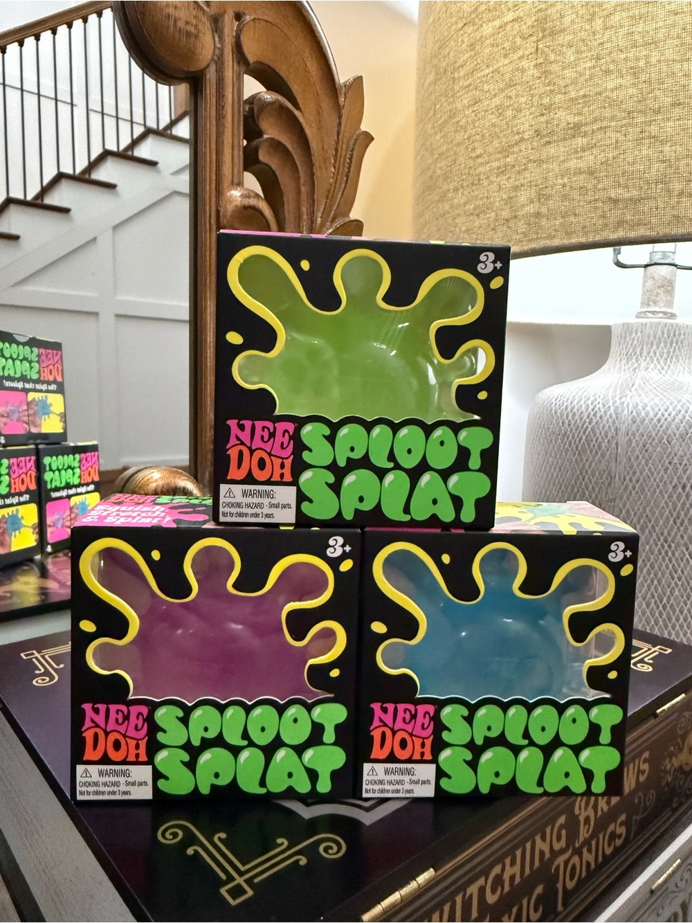 Sploot Splat Neon Assorted Stress Toy - Green, Purple, Blue